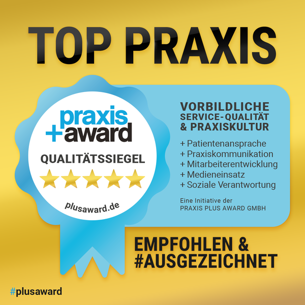 Zahnzentrum Westerwald ist empfohlen & ausgezeichnet mit dem Qualitätssiegel als Top Praxis